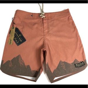 United By Blue New Board Shorts Size 32 Pale Rust